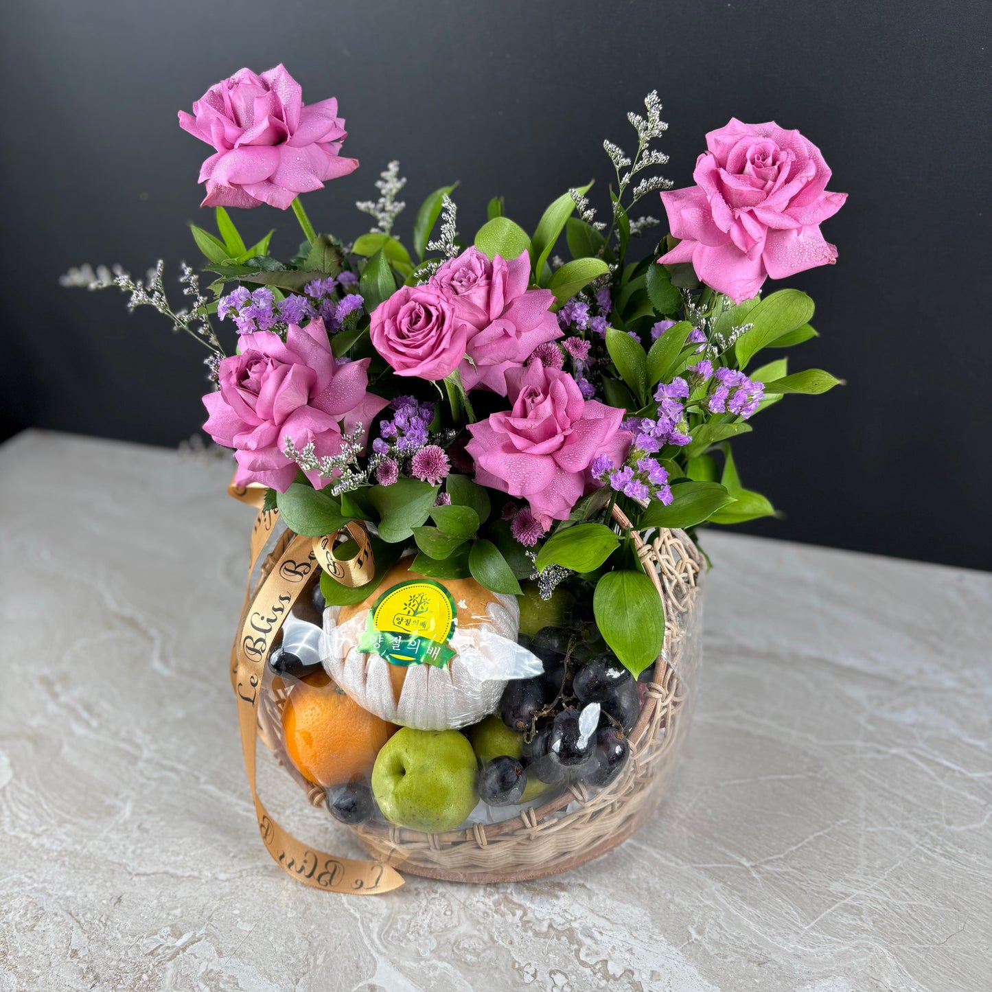 Lilac Sonata Blooming Fruit Basket