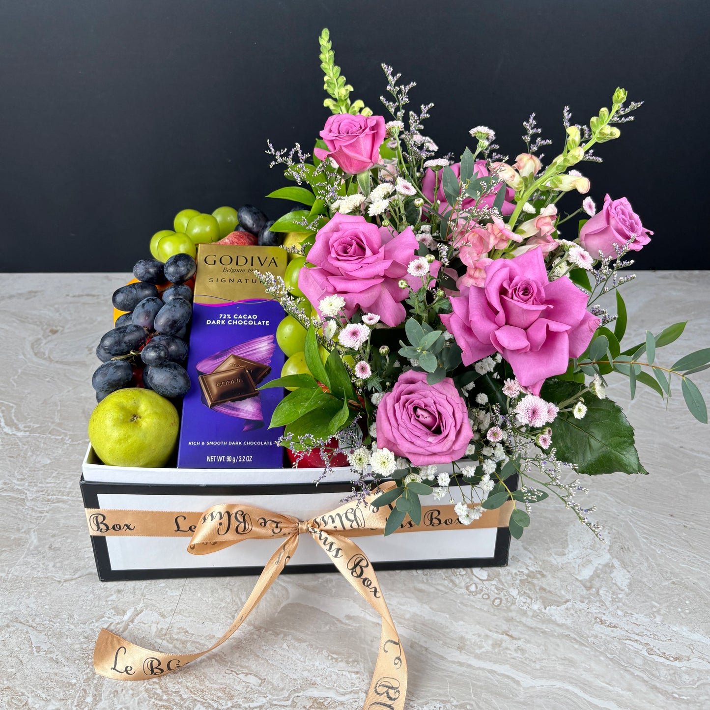 Godiva Lilac Blossom Fruit Box