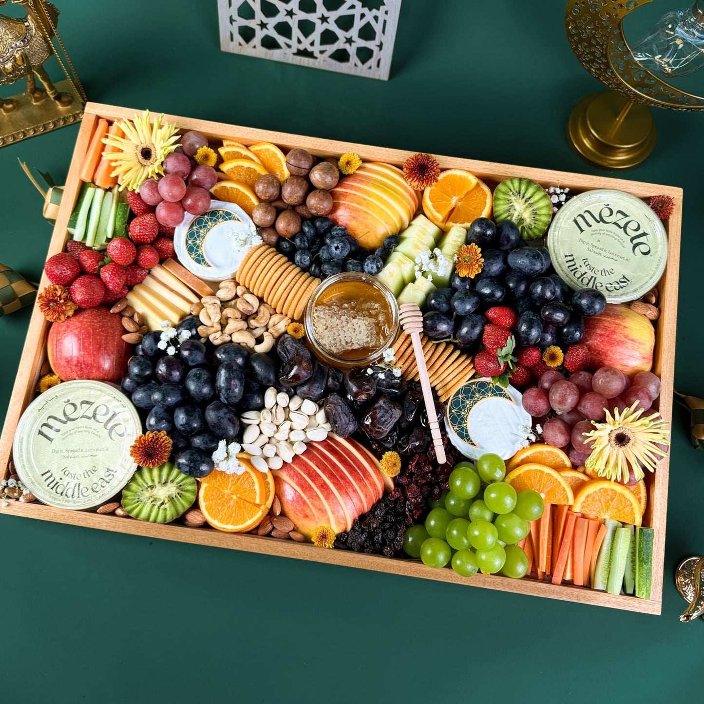 Grand Middle Eastern Cheese & Hummus Platter