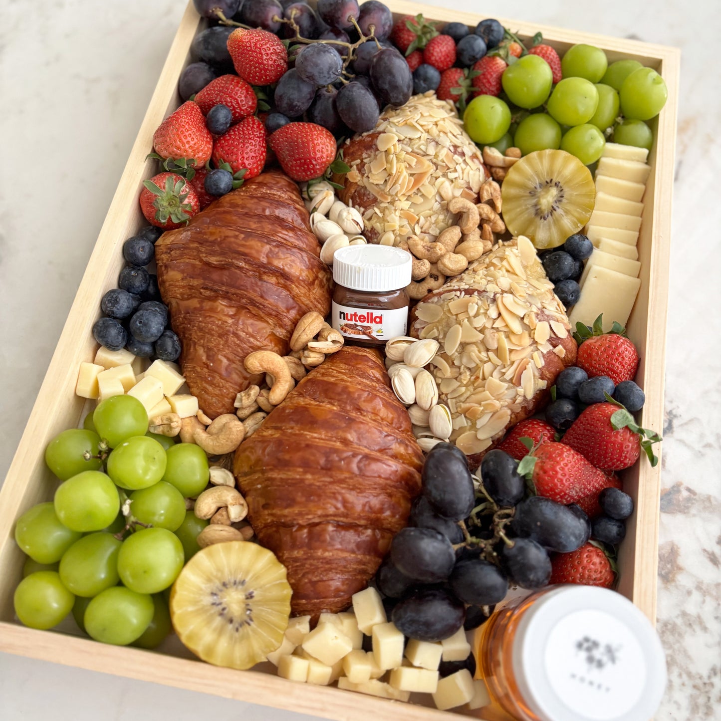 Morning Bliss Croissant & Cheese Platter