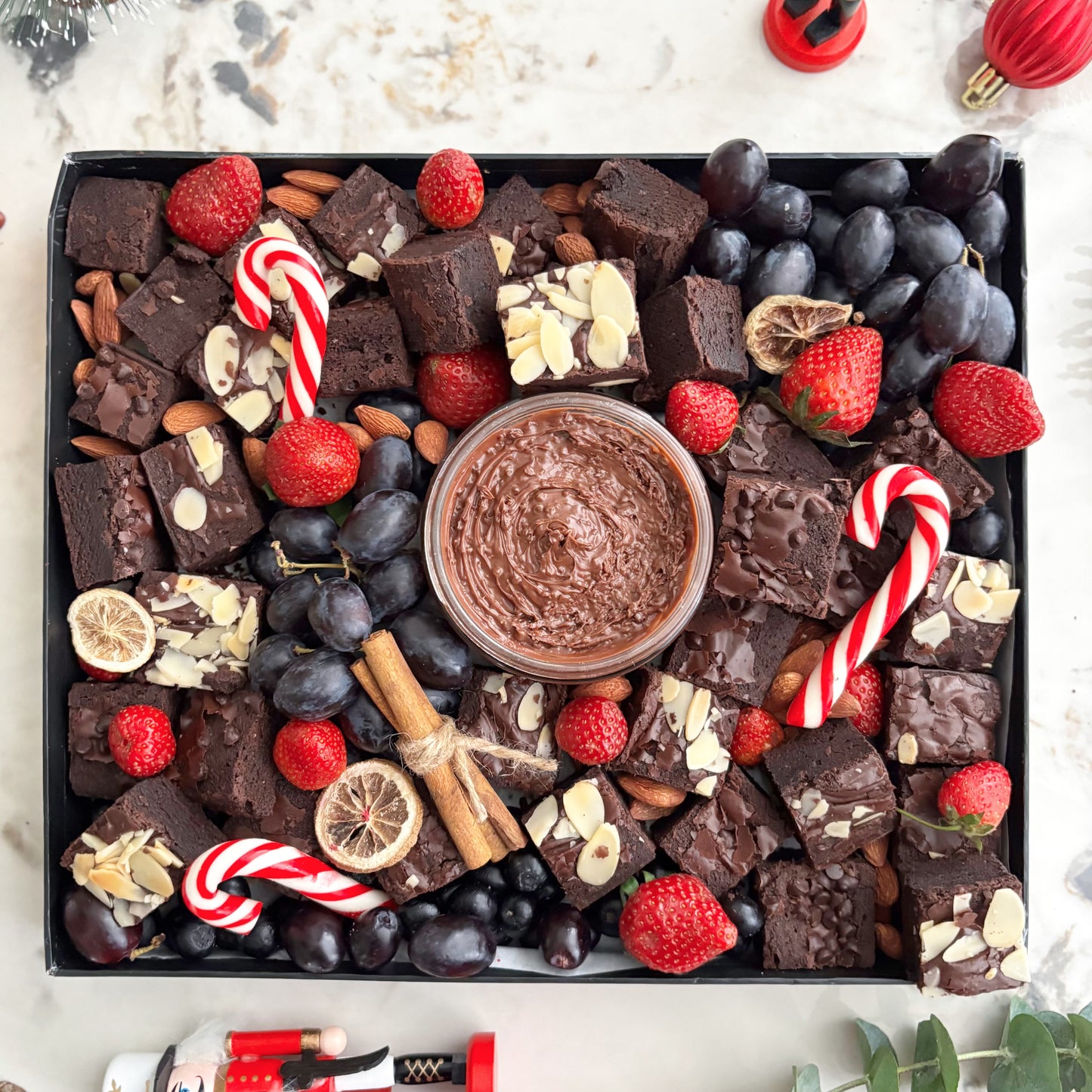 Christmas Brownies Platter