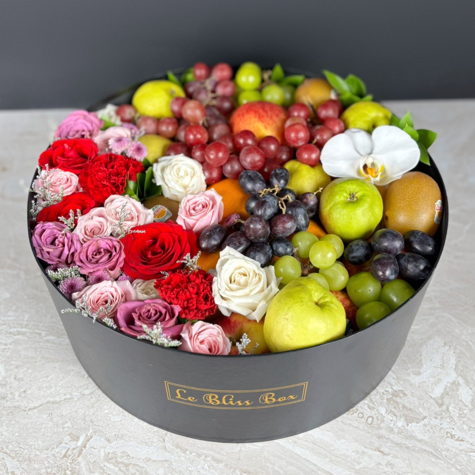 Classic Rose Grand Round Fruit Box