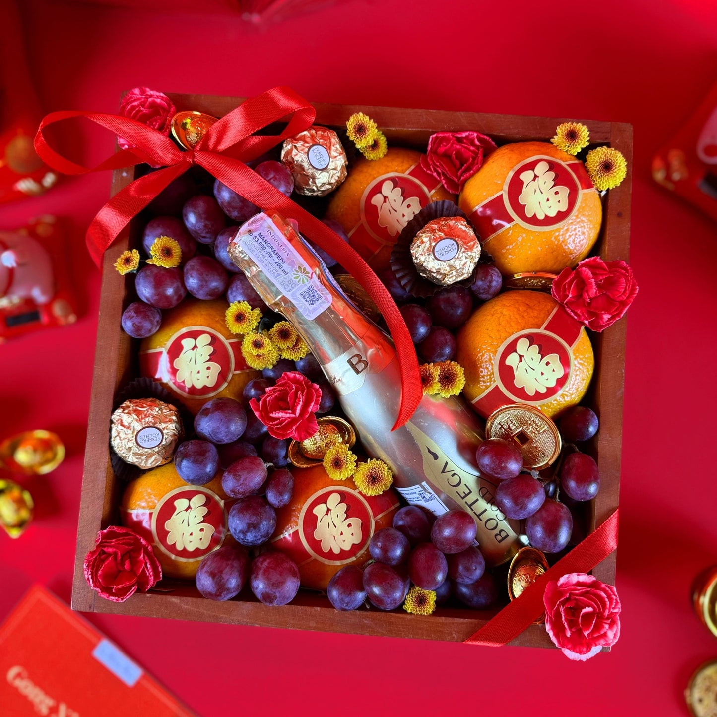 Elegant Prosperity Bottega Mandarin Wooden Box