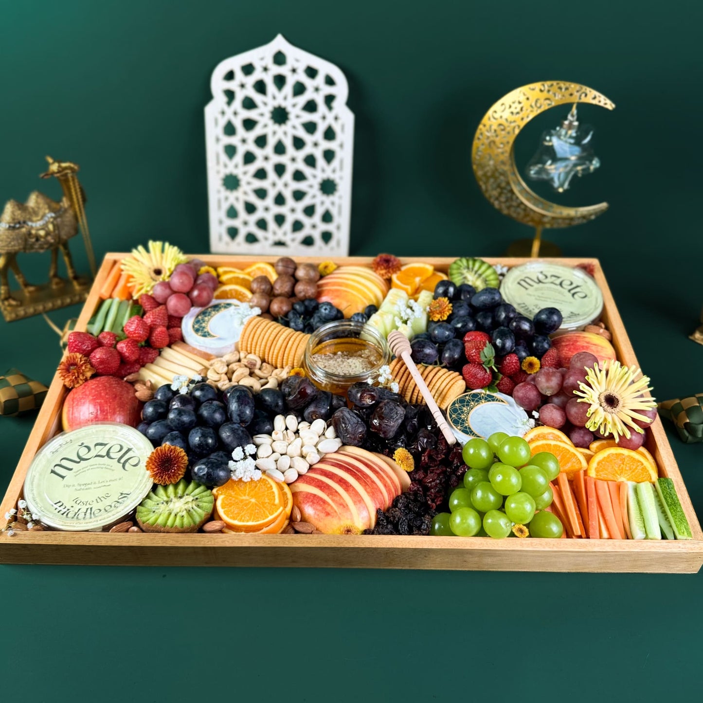 Grand Middle Eastern Cheese & Hummus Platter