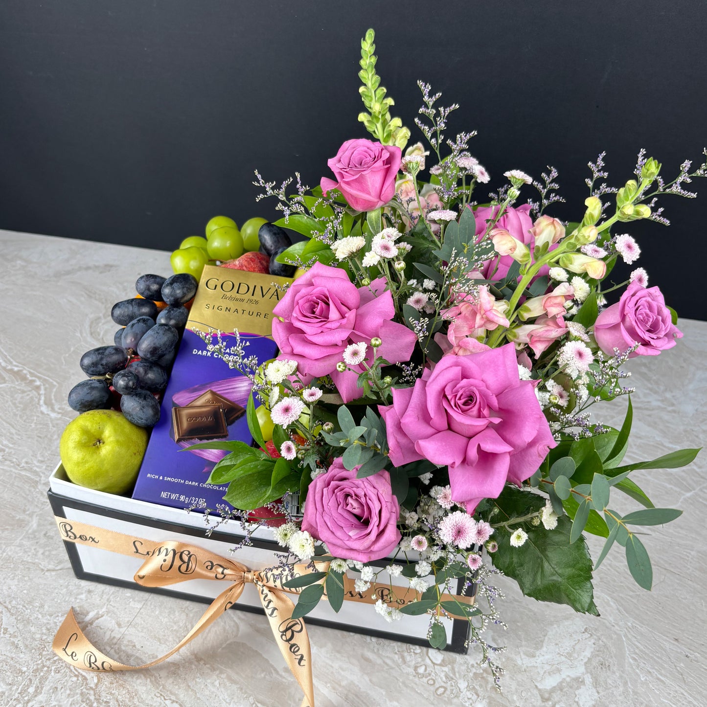 Godiva Lilac Blossom Fruit Box