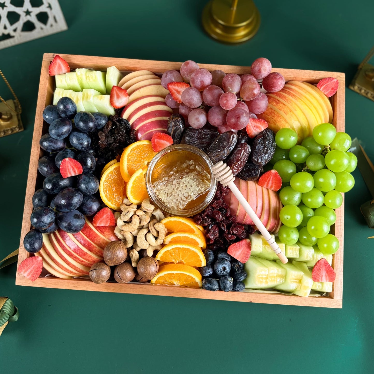 Iftar Fruit Wooden Platter
