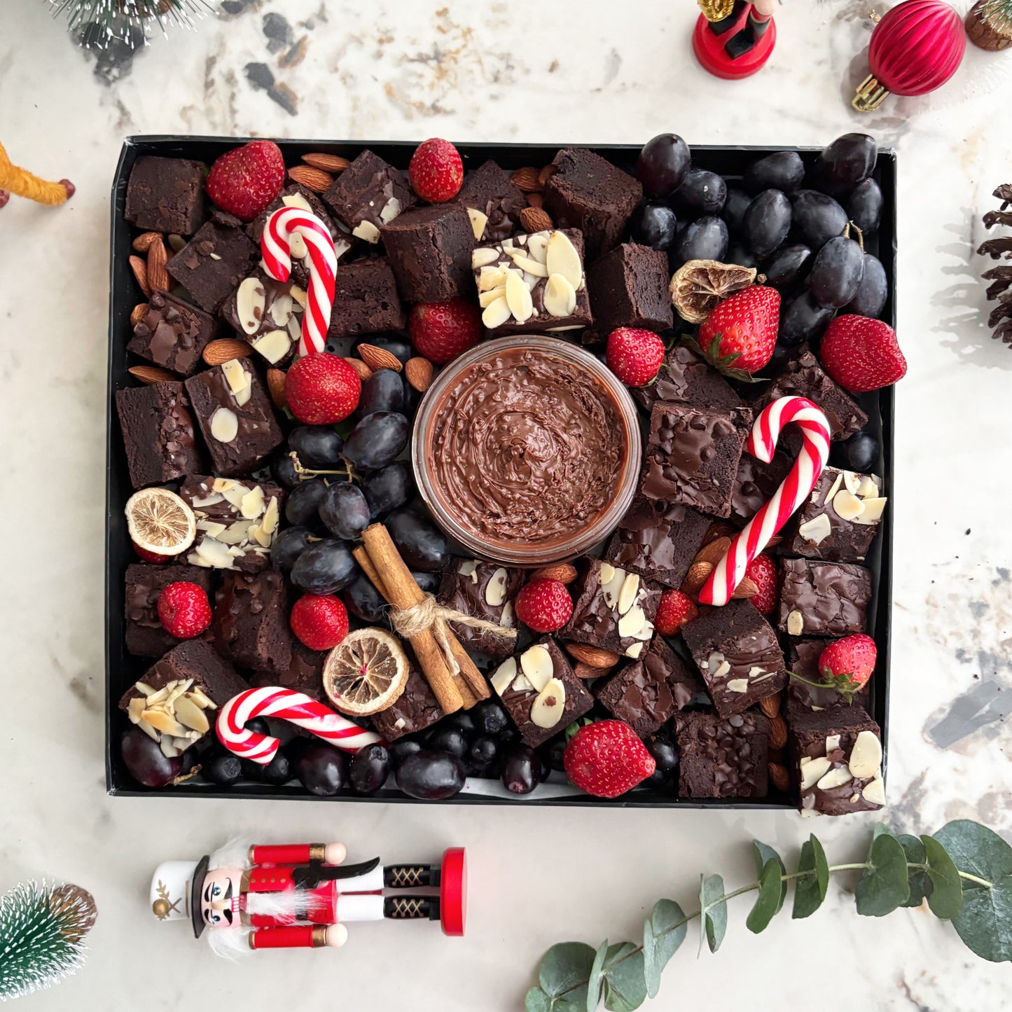Christmas Brownies Platter