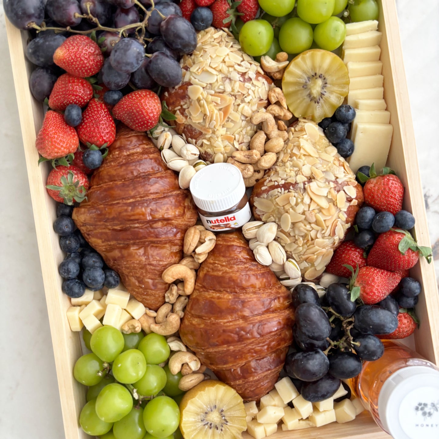 Morning Bliss Croissant & Cheese Platter