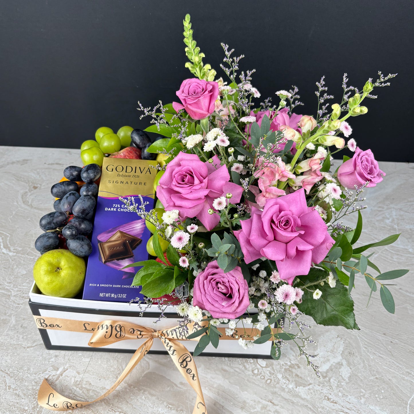 Godiva Lilac Blossom Fruit Box