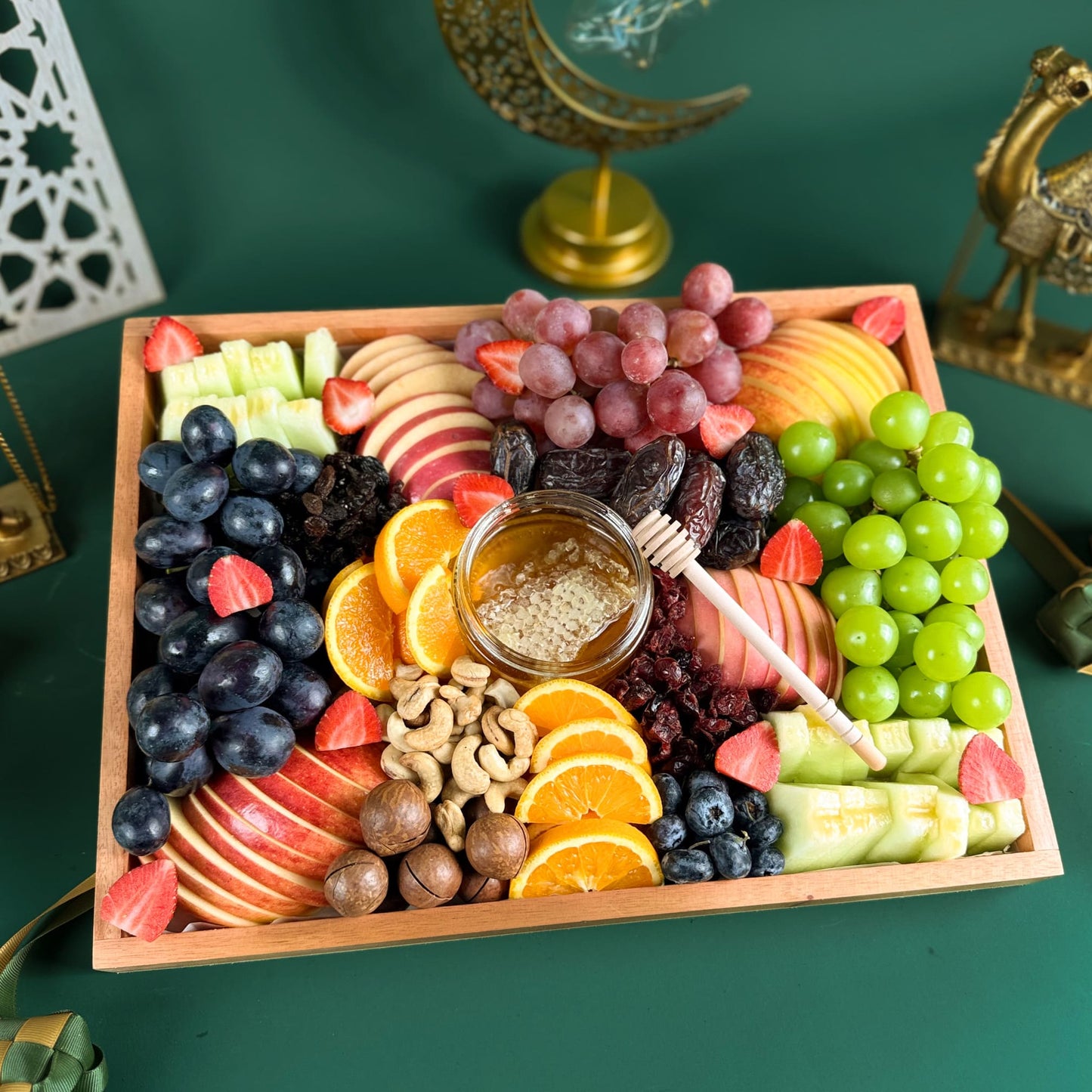 Iftar Fruit Wooden Platter