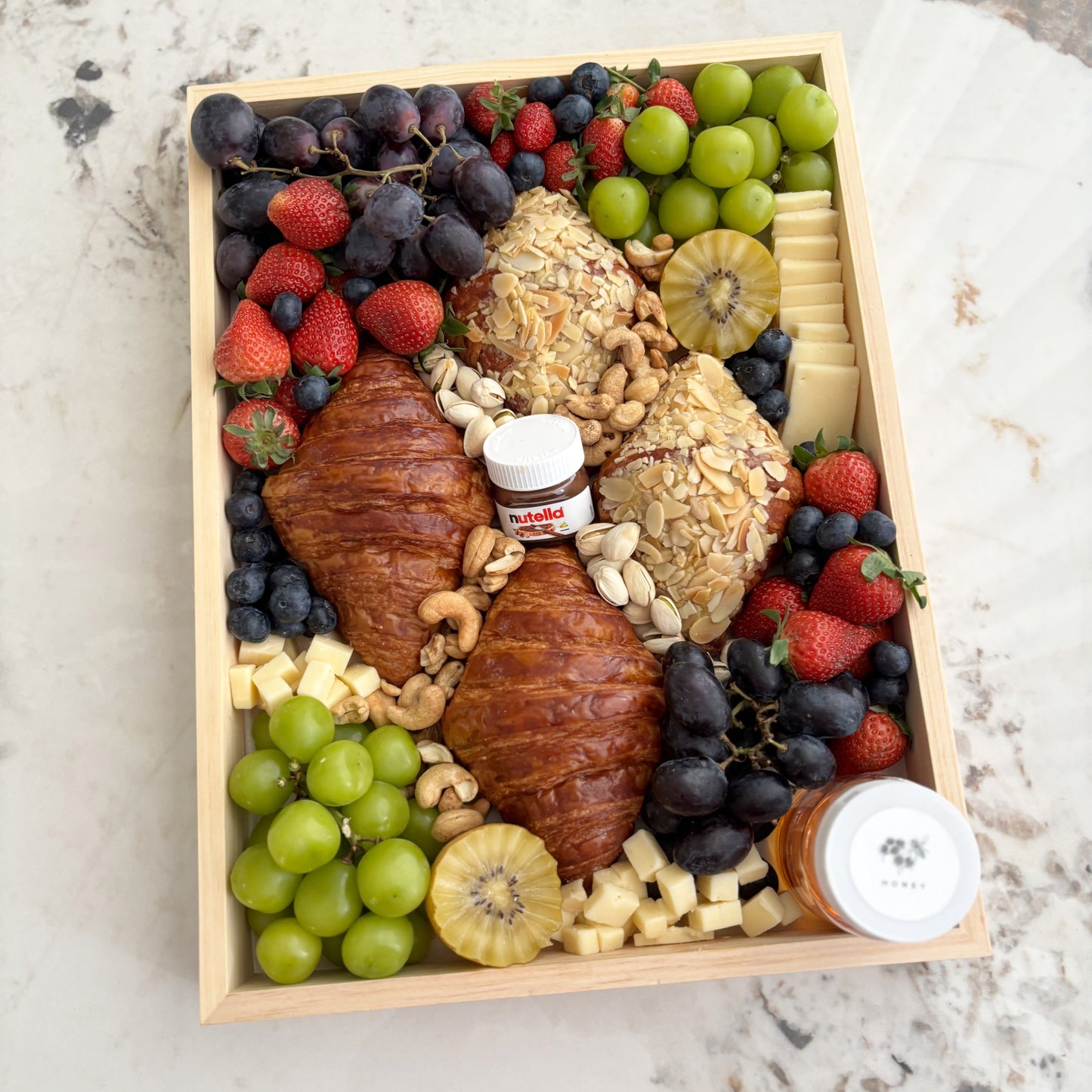 Morning Bliss Croissant & Cheese Platter