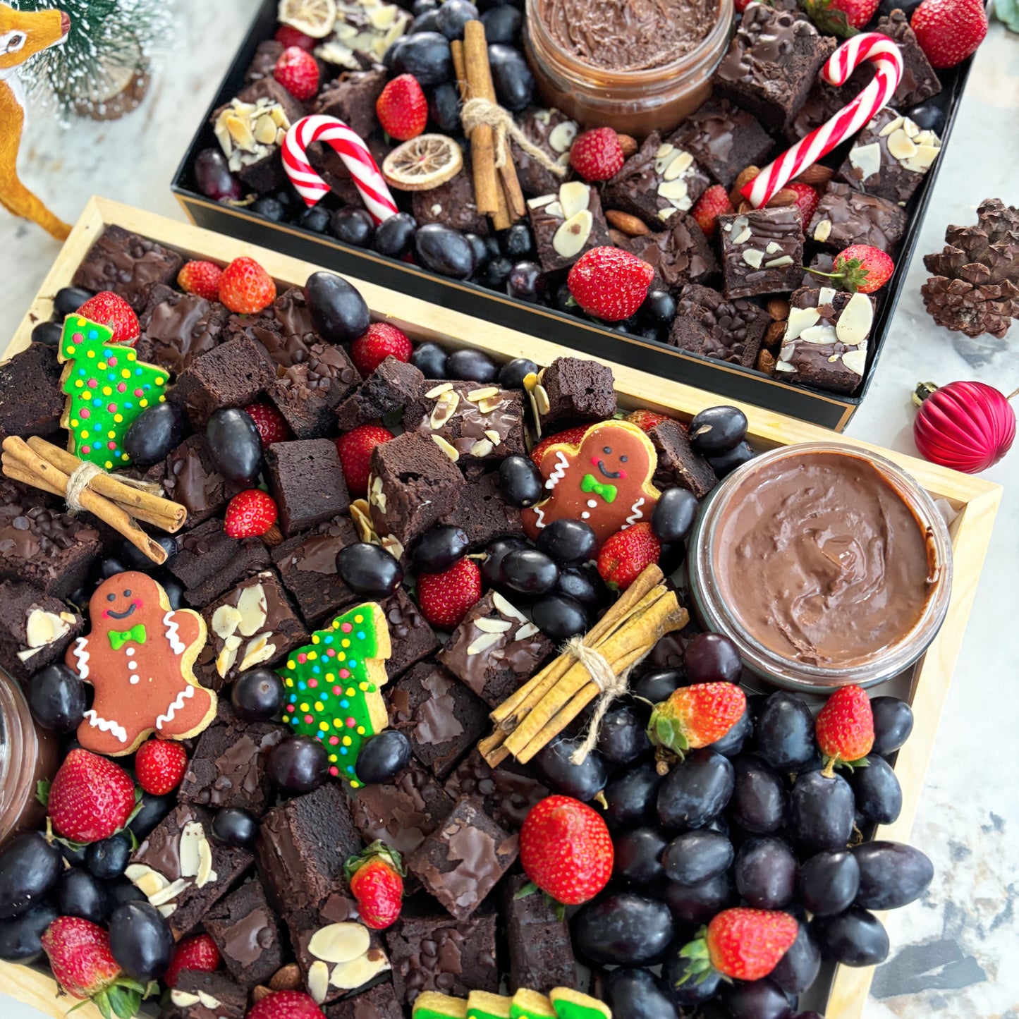 Xtra Christmas Brownies Platter