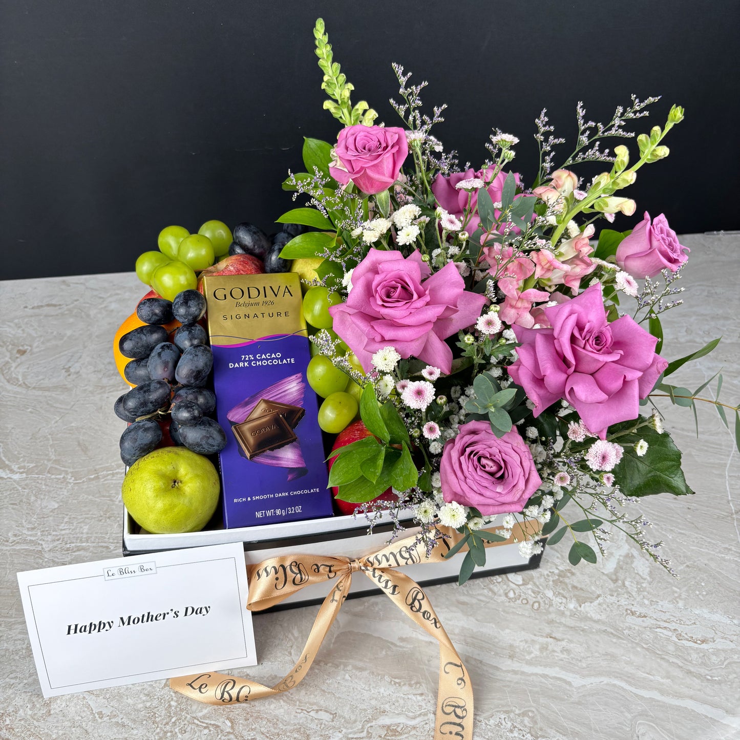 Godiva Lilac Blossom Fruit Box