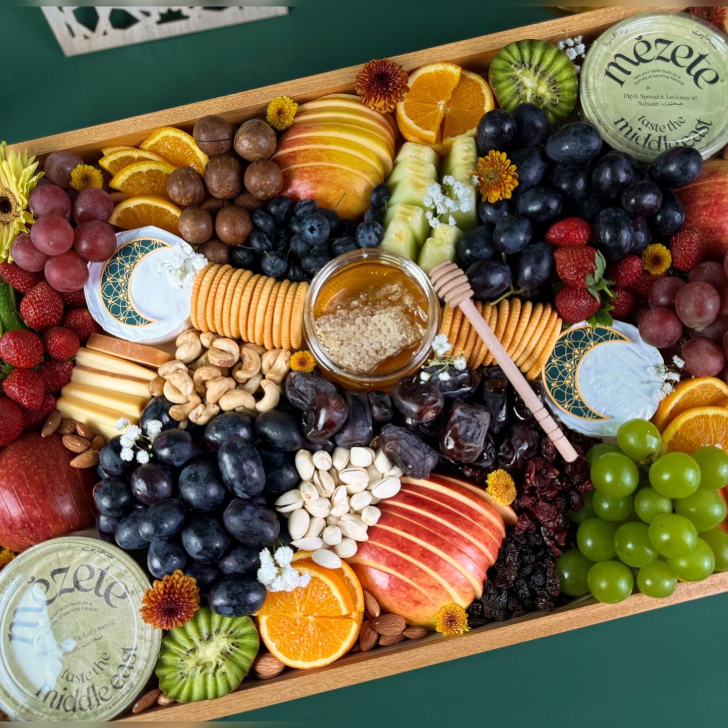 Grand Middle Eastern Cheese & Hummus Platter