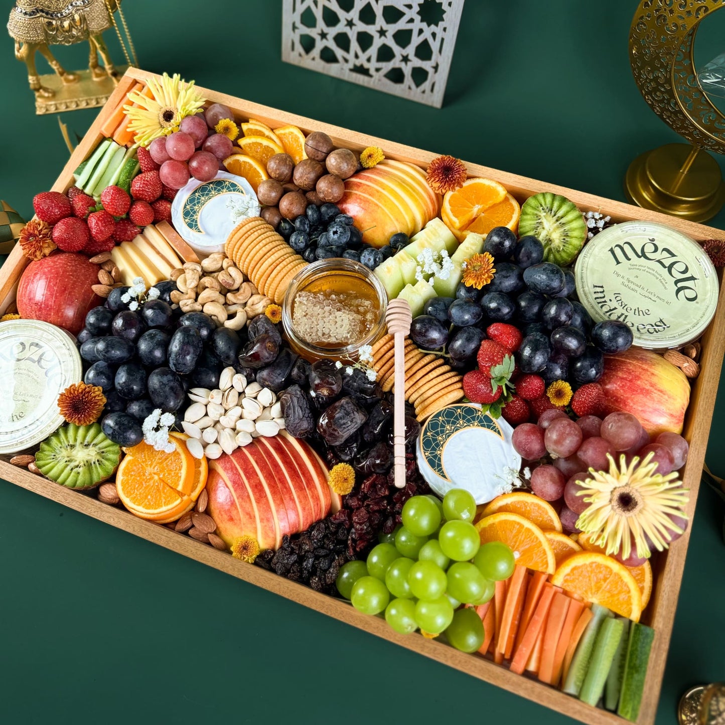 Grand Middle Eastern Cheese & Hummus Platter