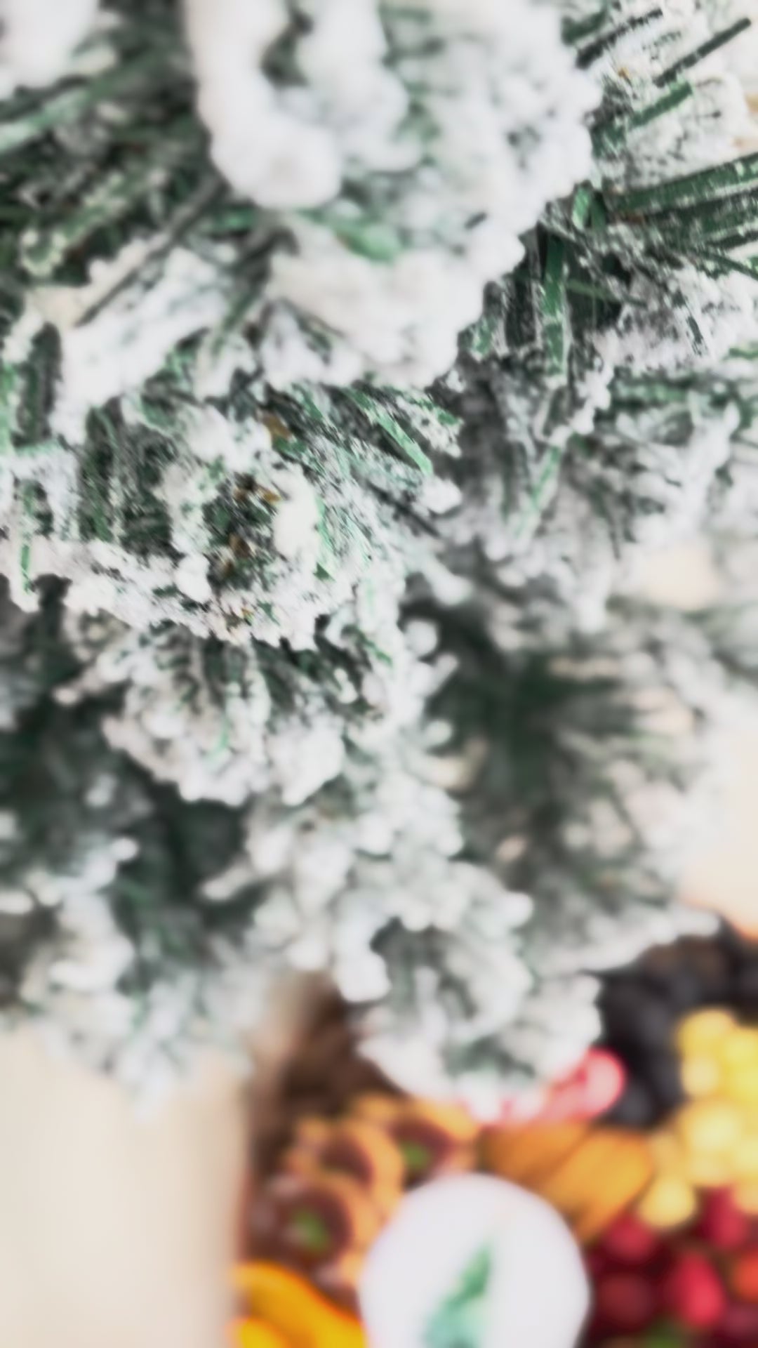  festive charcuterie board with fruits, cheese, and meats on a marble surface. Christmas Round Cheese Platter | Christmas Platter Jakarta & Surabaya – Le Bliss Platter